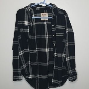 Black and White plaid button down